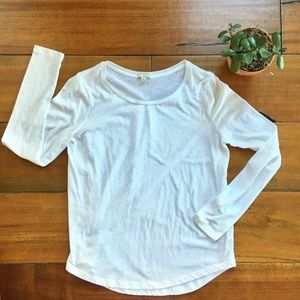 GAP Long Sleeve Pleated Back T Shirt